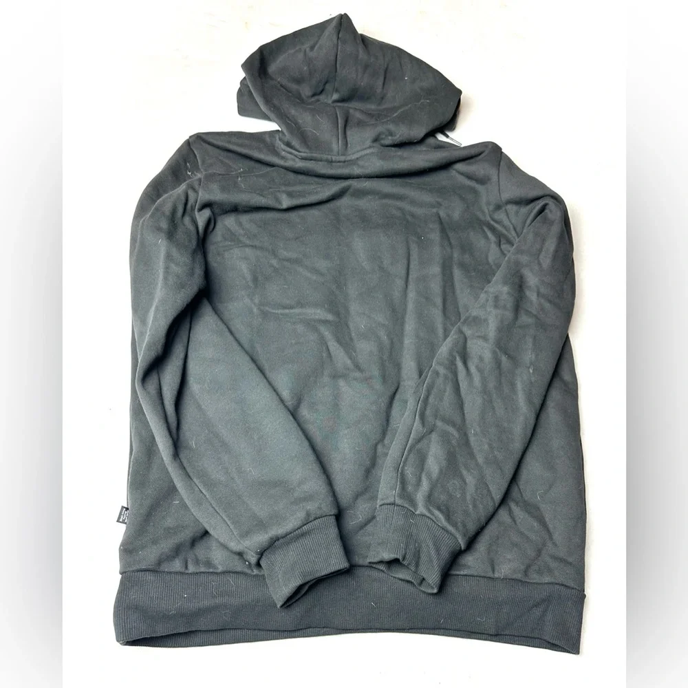 Vintage Puma Hoodie Pullover Sweatshirt Hoodie Black Kangaroo Pocket Mens Medium
